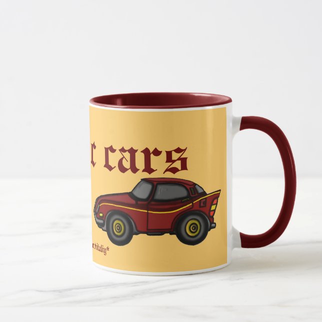 Klassischer Auto-Tassenentwurf Tasse (Rechts)
