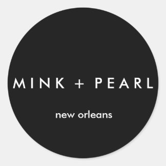 Klassischer B&W-Aufkleber Runder Aufkleber