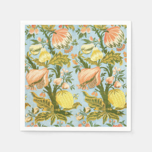 Klassischer barocker Blumen-Frucht-Damaskus-Stoff Serviette