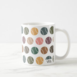Klassischer Baseball-Sportbecher Retro-Athlet Spie Kaffeetasse