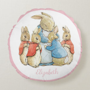 Klassischer Beatrix Potter Peter vom Kaninchen Rundes Kissen