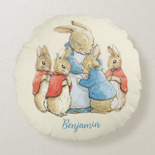 Klassischer Beatrix Potter Peter vom Kaninchen Rundes Kissen