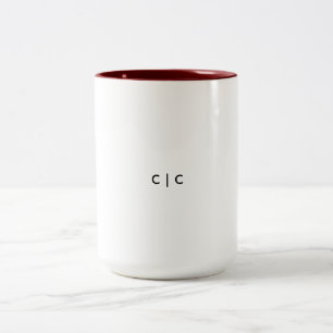 Klassischer Becher, 0,45 l Zweifarbige Tasse