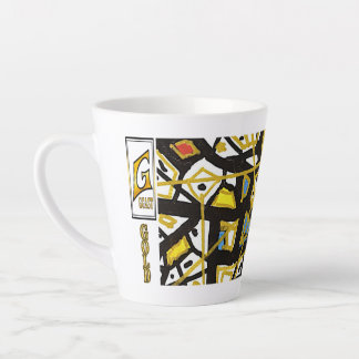 Klassischer Becher 11 oz – GOLD Abstrakte Kunst vo Milchtasse