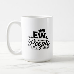 Klassischer Becher 15 oz Introvertierte Morgen Kaffeetasse
