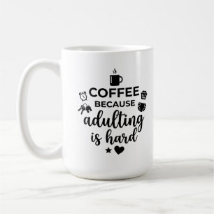 Klassischer Becher 15 oz Lustiger Mama-Leben-Kaffe Kaffeetasse