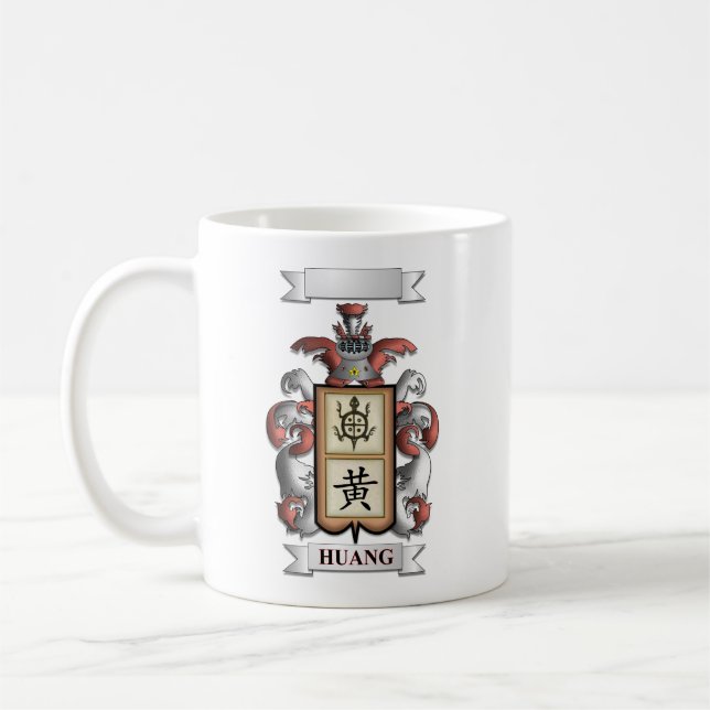 Klassischer Becher Huang Nachname und Schild Kaffeetasse (Links)
