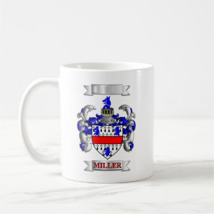 Klassischer Becher Miller Familienname und Wappen Kaffeetasse