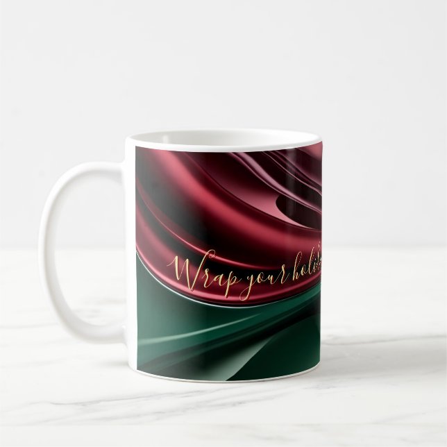 Klassischer Becher mit stilvollem abstraktem Grafi Kaffeetasse (Links)