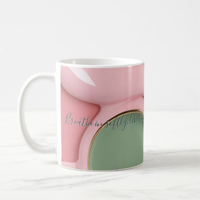 Klassischer Becher mit stilvollem abstraktem Grafi Kaffeetasse (Links)