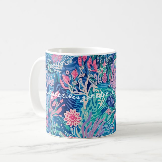 Klassischer Becher mit stilvoller Grafik Kaffeetasse (Vorderseite Links)