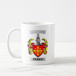 Klassischer Becher Perez Nachname und Schild Kaffeetasse