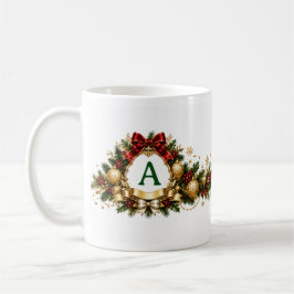 Klassischer Becher - Saisonlicher Kranz Kaffeetasse
