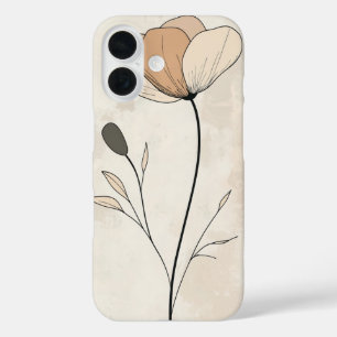 Klassischer Beige Bud iPhone 16 Hülle