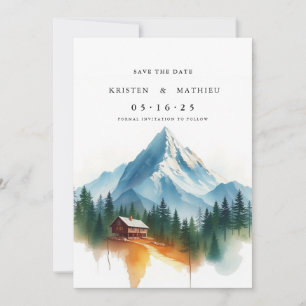 Klassischer Berg Save The Date