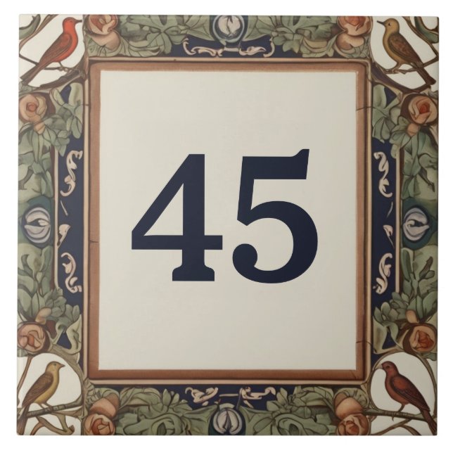 Klassischer Bird-Typenschild Fliese (Vorderseite)