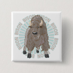 Klassischer Bison Button