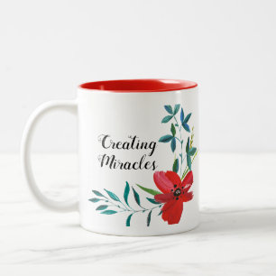 Klassischer Blumen-Tassen-Schönheit Kaffeebecher Zweifarbige Tasse