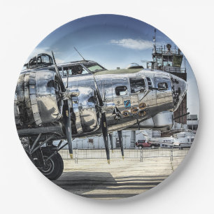 Klassischer Bomber der B-17 Pappteller