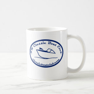 Klassischer Boots-Verein-dunkelblaue Logo-Tasse Kaffeetasse