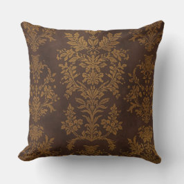 Klassischer brauner Goldschmuck, Vintage Kissen