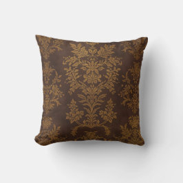 Klassischer brauner Goldschmuck, Vintage Kissen