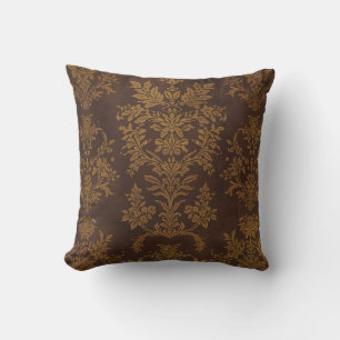 Klassischer brauner Goldschmuck, Vintage Kissen