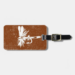 Klassischer "Brown Coachman" Dry Fly Luggage Tag Gepäckanhänger