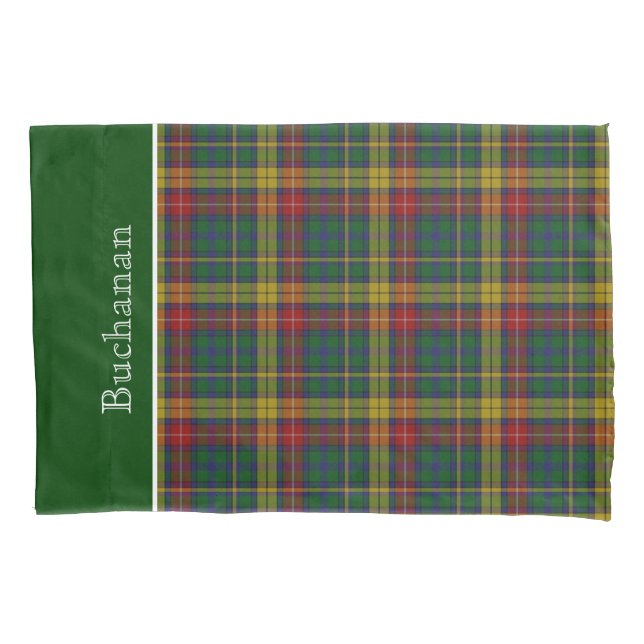Klassischer Buchanan Tartan Kariert Pillow Case Kissenbezug (Vorderseite)