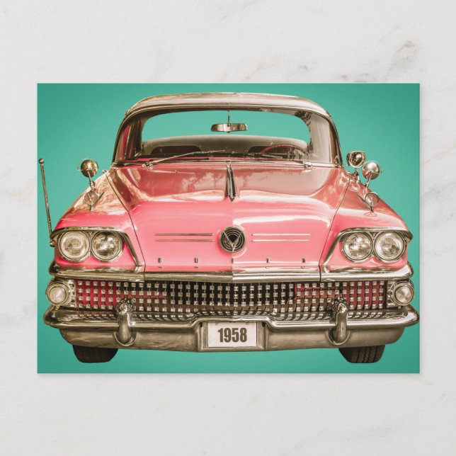 Klassischer Buick 1958 Car Postkarte (Vorderseite)
