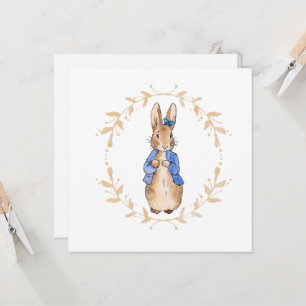 Klassischer Bunny-Hase mit einem Schmetterling