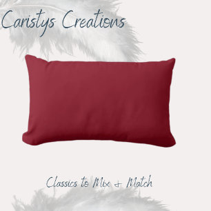 Klassischer Burgandy-Wein Lendenkissen