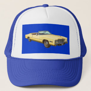 Klassischer Cadillac Eldorado Cabrio von 1975 Truckerkappe