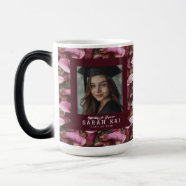 Klassischer Calla-Lilien-Druck Abschlussfeier Verwandlungstasse