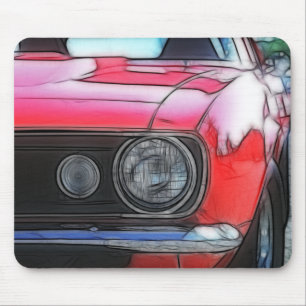 Klassischer Camaro Scheinwerfer Mousepad