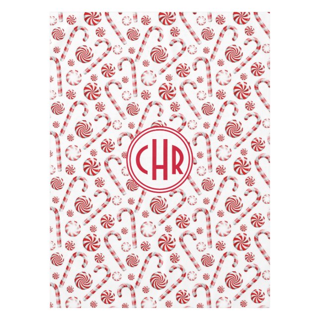Klassischer Candy Cane Car Tischdecke (Vorderseite)