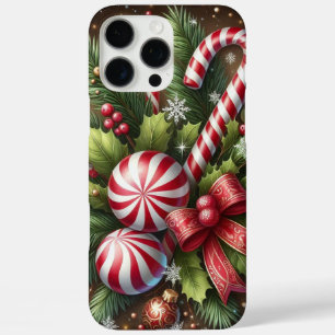 Klassischer Candy Cane/Pfefferminz Weihnachtsgrün iPhone 16 Pro Max Hülle
