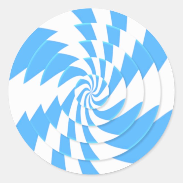 Klassischer Candy Sucker Round Sticker (Vorderseite)