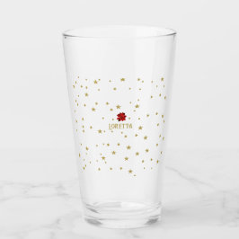 Klassischer Charme: Retro Weihnachtssterne Blume G Glas