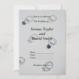 Klassischer Charme: Schwarz und Grau - Einladung z