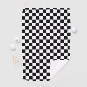 Klassischer Checkered laufender Sport-Karo Golfhandtuch