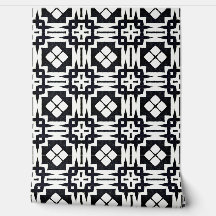 Klassischer Chic Black and White Geometric Deko Mo