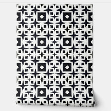 Klassischer Chic Black and White Geometric Deko Mo