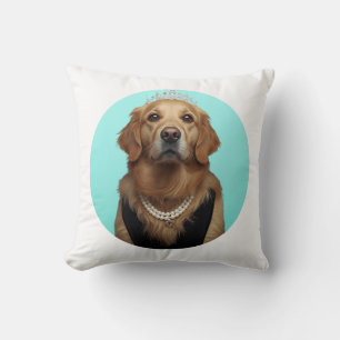 Klassischer Chic Breakfast Poster Golden Retriever Kissen