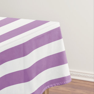 Klassischer Chic Lavendel Lila und weiß Streifen Tischdecke