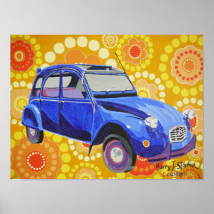 Klassischer Citroen 2cv Poster