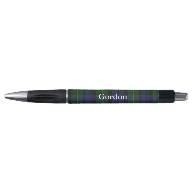 Klassischer Clan Gordon Tartan Karierter Pen Kugelschreiber (Vorderseite)