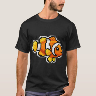 Klassischer Clownfisch - Gelbflossen-Stickerei Sti T-Shirt