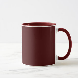 Klassischer Combo-Becher in verbranntem Maroon für Tasse