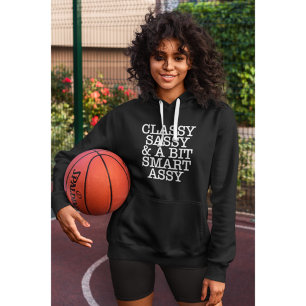 Klassischer cooler schwarzer Hoodie für Frauen